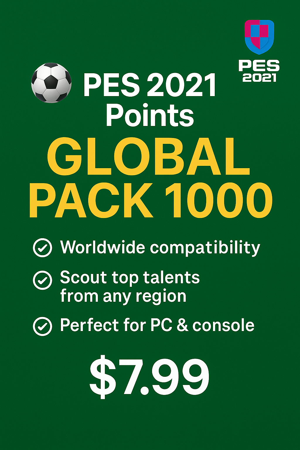 PES 2021 Points – Global Pack 1 000
