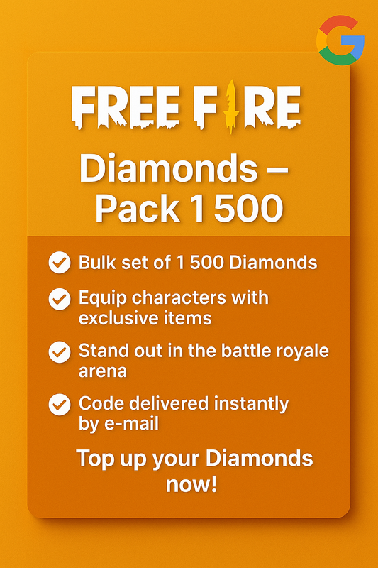 Free Fire Diamonds – Pack 1 500