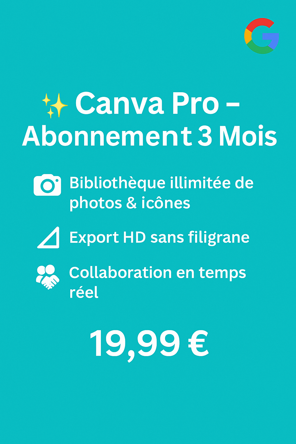 Canva Pro – Abonnement 3 Mois