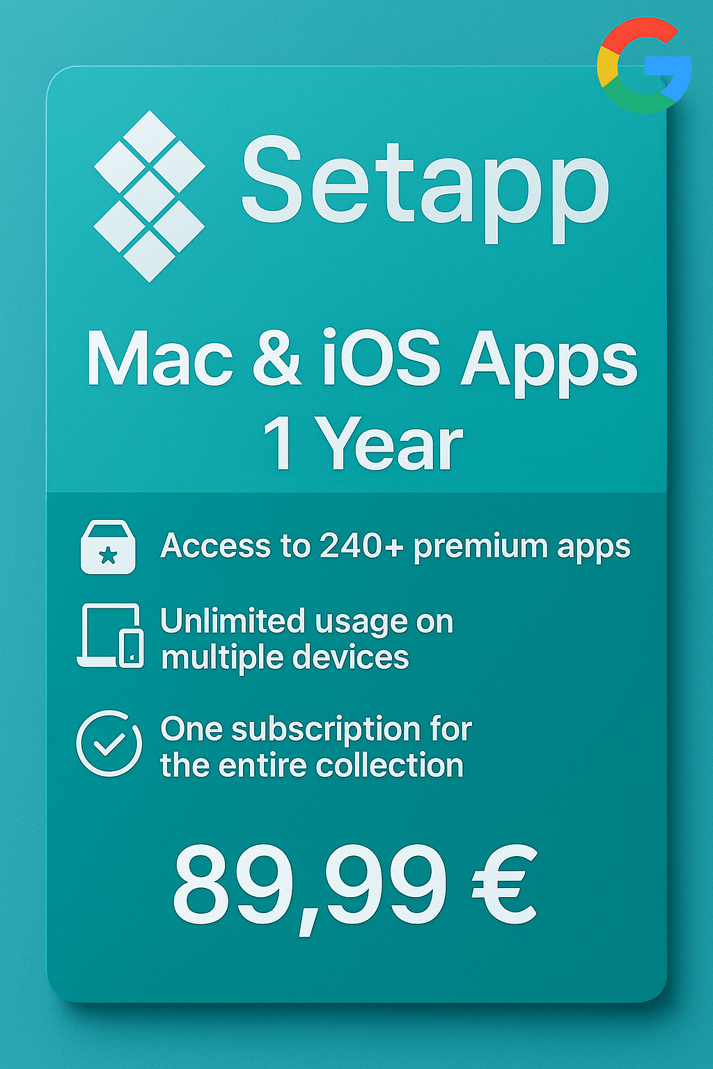 Setapp – Mac & iOS Apps – 1 Year