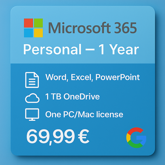 Microsoft 365 Personal – 1 Year
