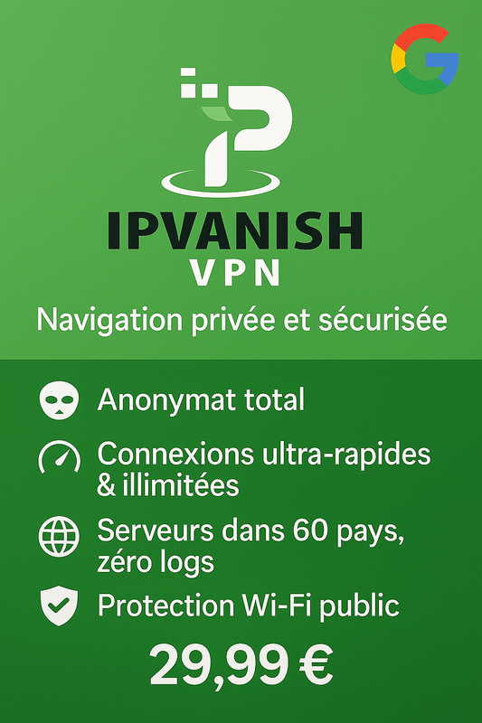 VPN Premium IPVanih – 1 An de confidentialité totale