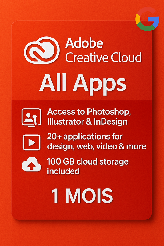 Adobe Creative Cloud All Apps – 1 Month