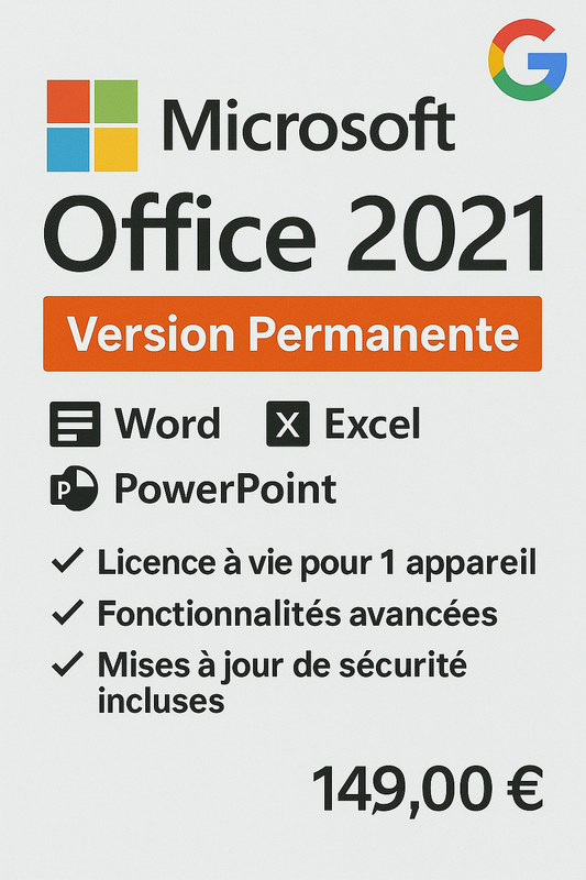 Microsoft Office 2021 – Version Permanente